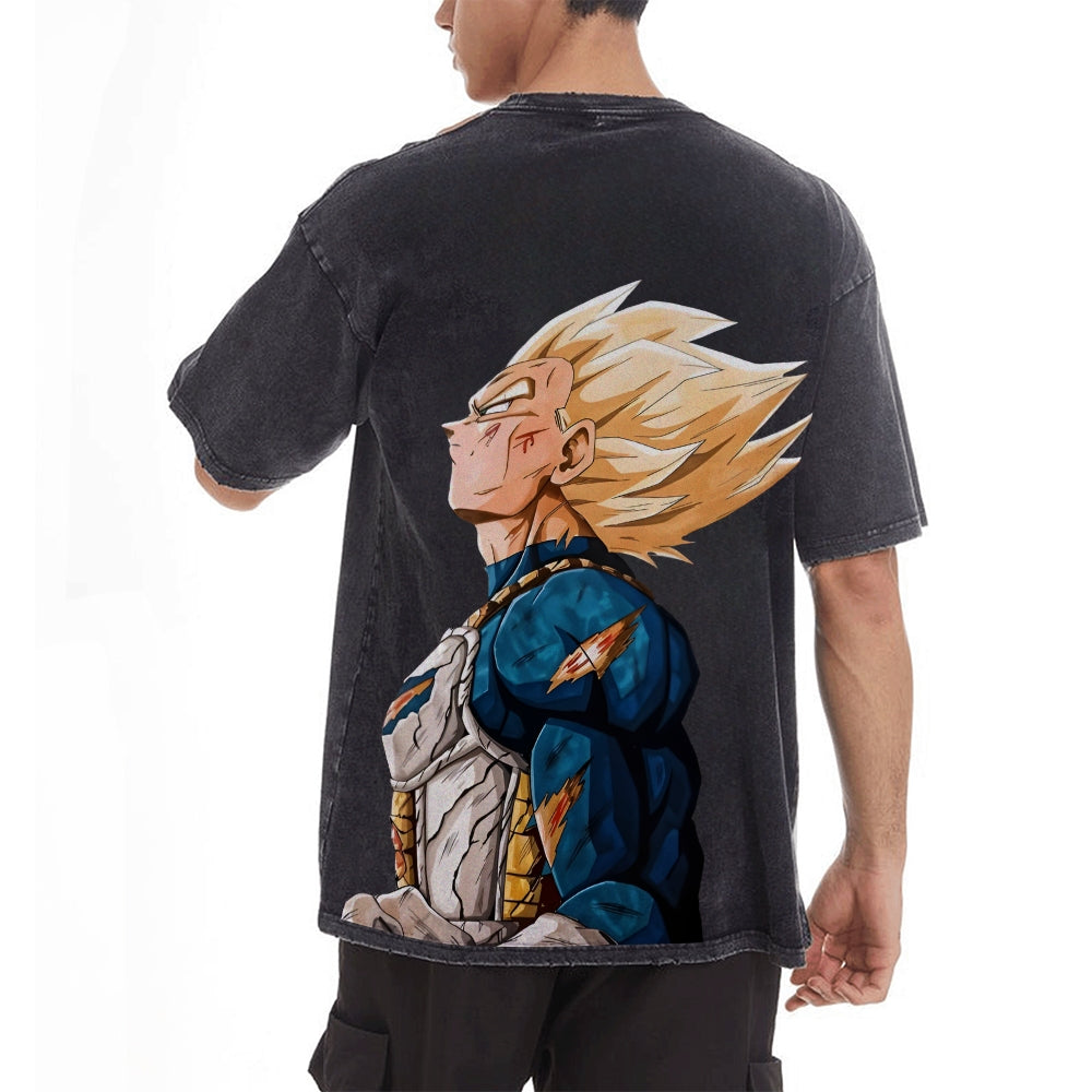 Vintage Oversized T-Shirt Herren Vegeta