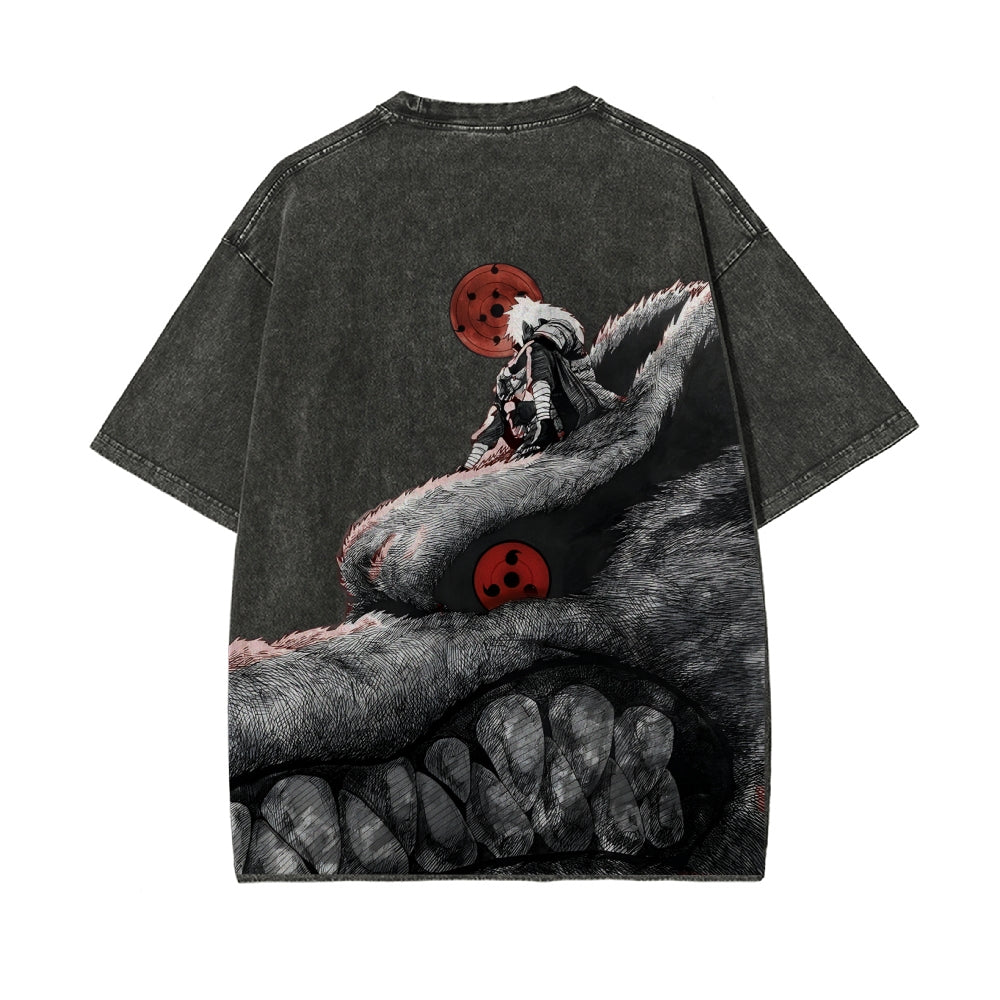 Vintage Oversized T-Shirt Herren|Naruto