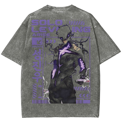Solo Leveling Unisex Fit T-Shirt (gewaschen) 2502007460