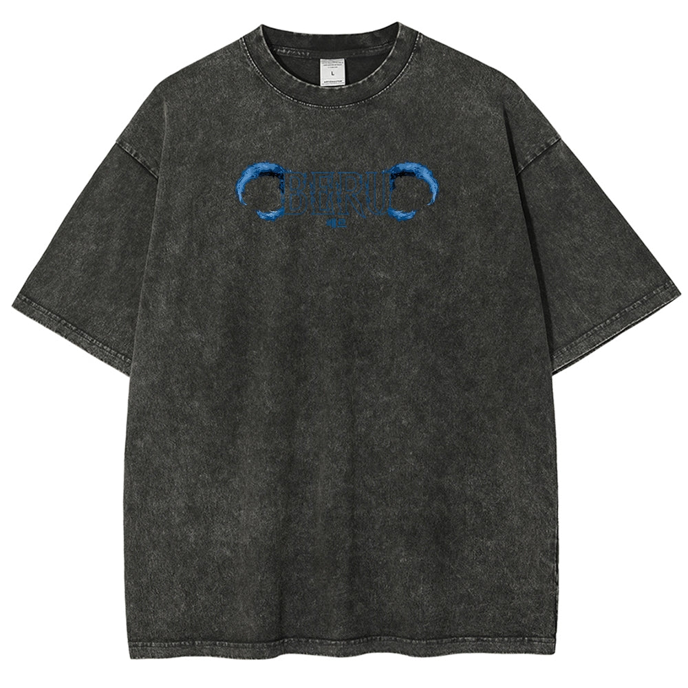 Solo Leveling Unisex-Fit, gewaschenes T-Shirt 2502007532