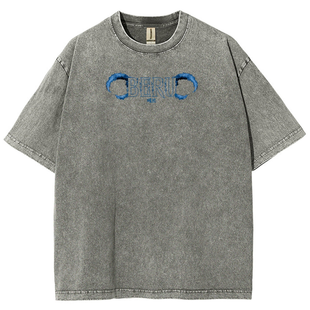 Solo Leveling Unisex-Fit, gewaschenes T-Shirt 2502007532