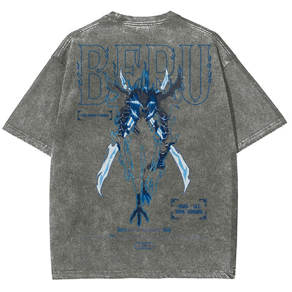 Solo Leveling Unisex-Fit, gewaschenes T-Shirt 2502007532