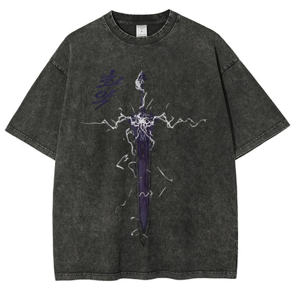 Solo Leveling Unisex Fit Washed T-Shirt 2503002292