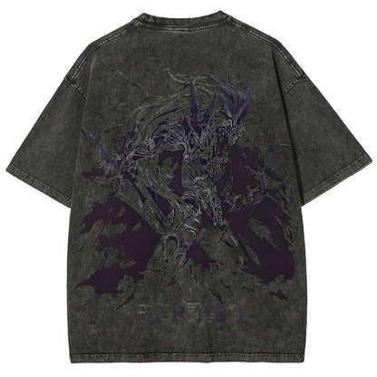 Solo Leveling Unisex Fit Washed T-Shirt 2503002292