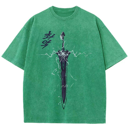Solo Leveling Unisex Fit Washed T-Shirt 2503002292