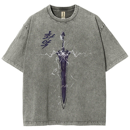 Solo Leveling Unisex Fit Washed T-Shirt 2503002292