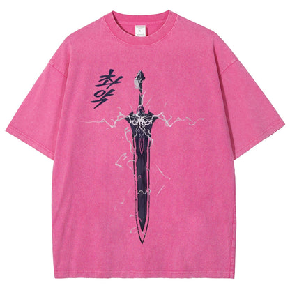 Solo Leveling Unisex Fit Washed T-Shirt 2503002292
