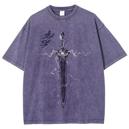 Solo Leveling Unisex Fit Washed T-Shirt 2503002292