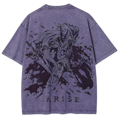 Solo Leveling Unisex Fit Washed T-Shirt 2503002292
