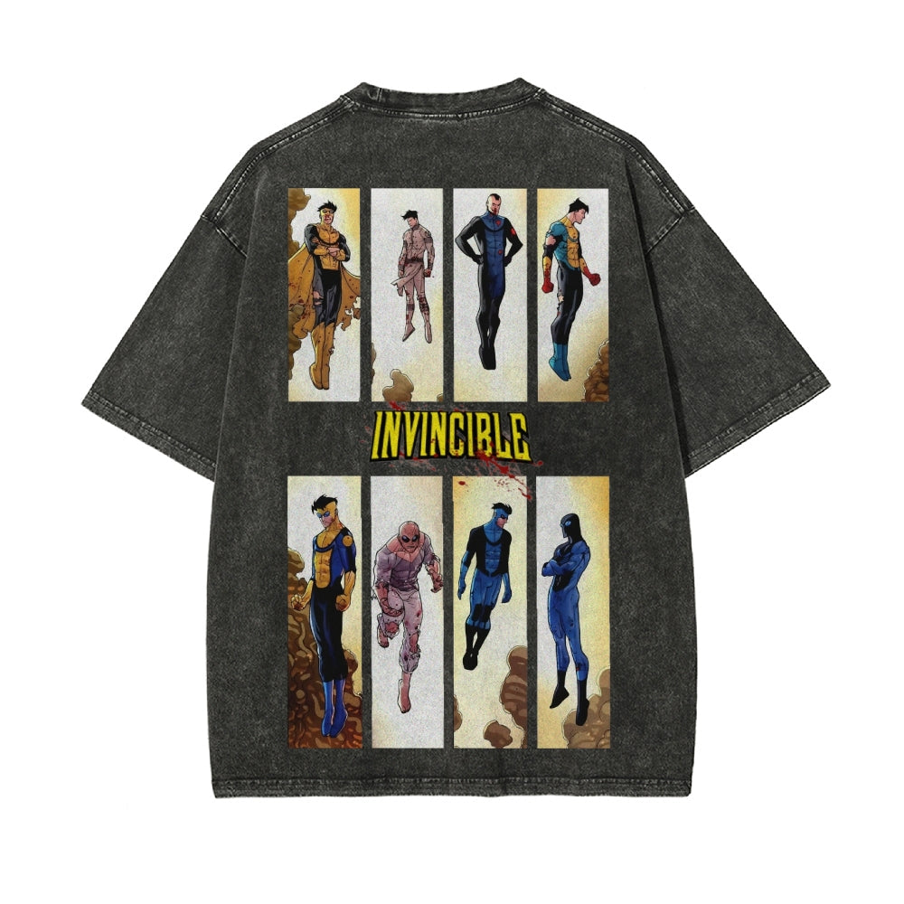 Vintage Oversized T-Shirt Herren Invincible
