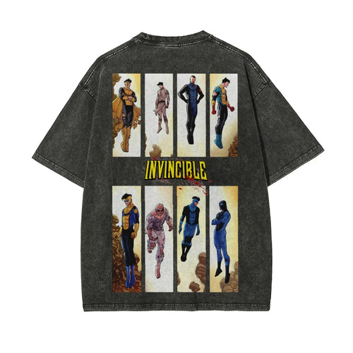 Vintage Oversized T-Shirt Herren Invincible