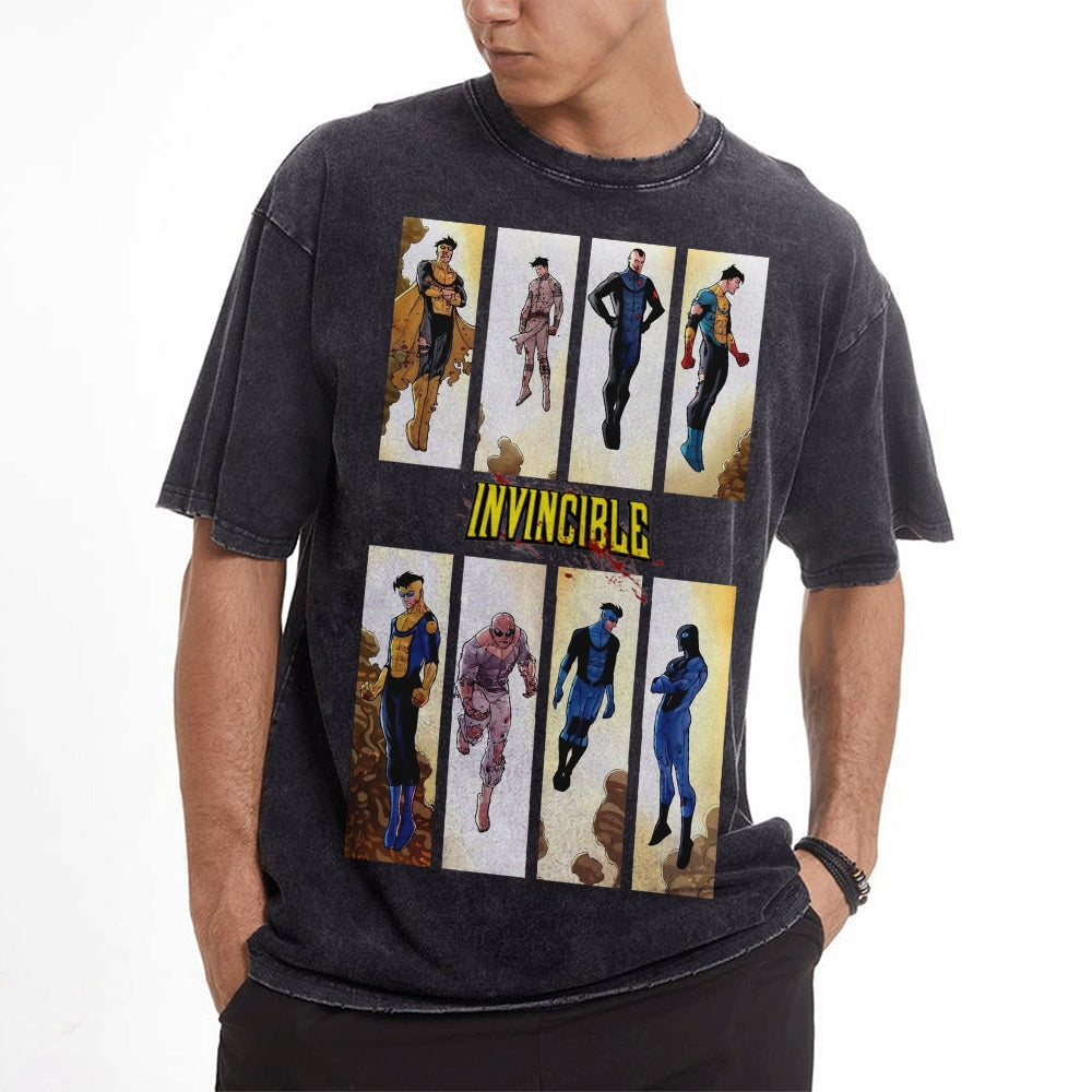 Vintage Oversized T-Shirt Herren Invincible