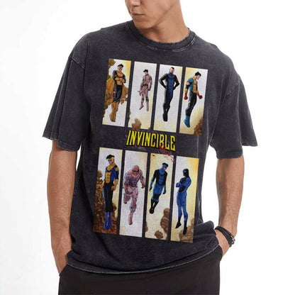 Vintage Oversized T-Shirt Herren Invincible