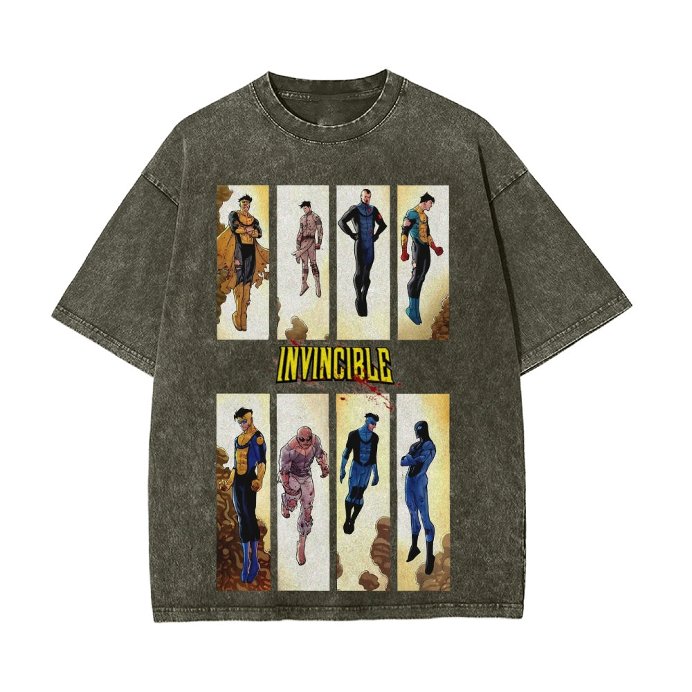 Vintage Oversized T-Shirt Herren Invincible