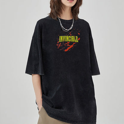 Vintage Oversized T-Shirt Herren Invincible