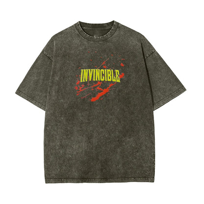 Vintage Oversized T-Shirt Herren Invincible