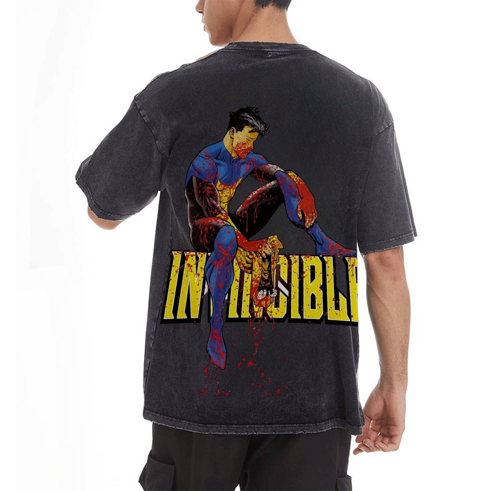 Vintage Oversized T-Shirt Herren Invincible