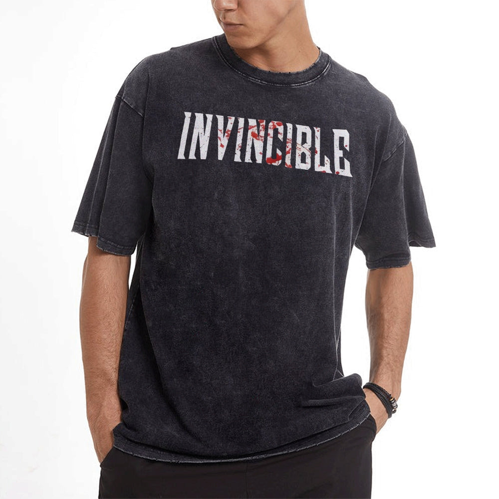 Vintage Oversized T-Shirt Herren Invincible