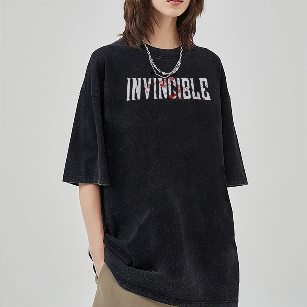 Vintage Oversized T-Shirt Herren Invincible