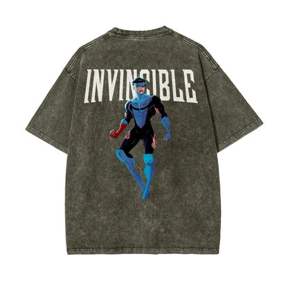 Vintage Oversized T-Shirt Herren Invincible