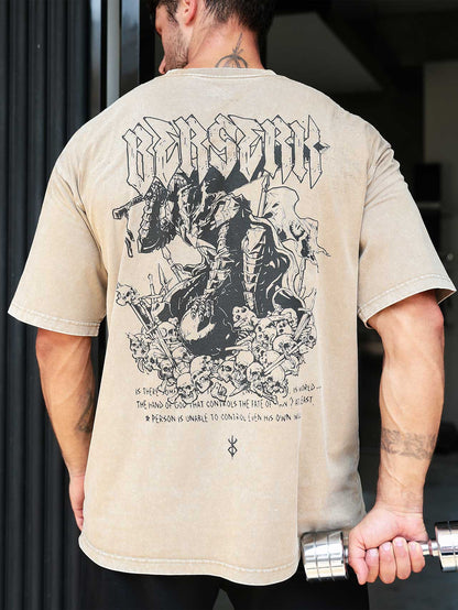 Vintage-T-Shirt mit Stickerei „Guts Bloodshed“
