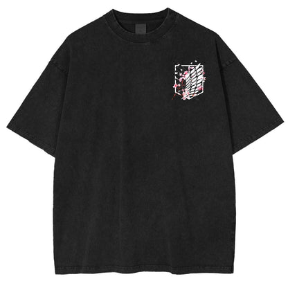 Wings of Freedom AOT Vintage Washed Unisex T-Shirt