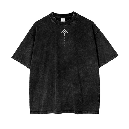 Jujutsu Kaisen Anime Acid Washed Oversize T-Shirt Yuji Itadori Anime T-Shirt Geschenk für ihn