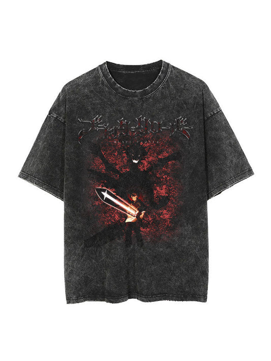 Black Clover Vintage-T-Shirt