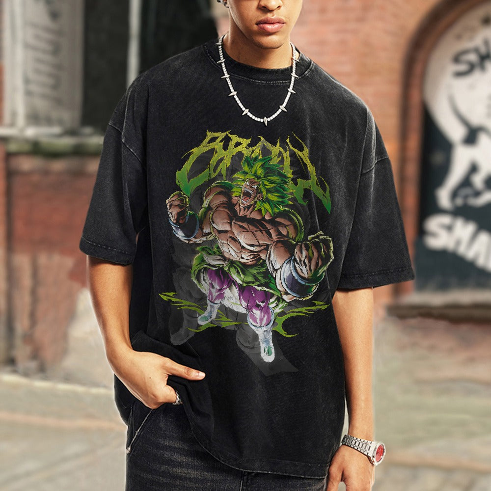 BROLY Vintage T-Shirt Herren | Dragon Ball Super