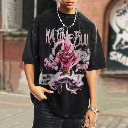 Kid Buu Vintage T-Shirt Herren | Dragon Ball Super