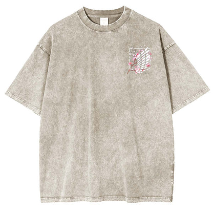 Wings of Freedom AOT Vintage Washed Unisex T-Shirt