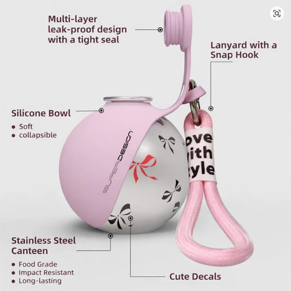 One-Hand Press Pet Hydration Dispenser (285ml)