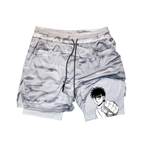 Hajime no Ippo Performance Shorts - White Camo