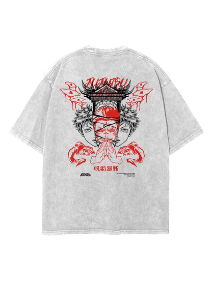 2-seitiges Vintage-T-Shirt „Sukuna Incarnation“