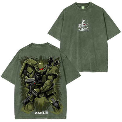 Gundam RX-78 Mobile Suit Vintage Unisex Washed T-Shirt