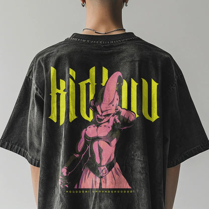 Kid Buu Vintage T-Shirt Herren | Dragon Ball Super