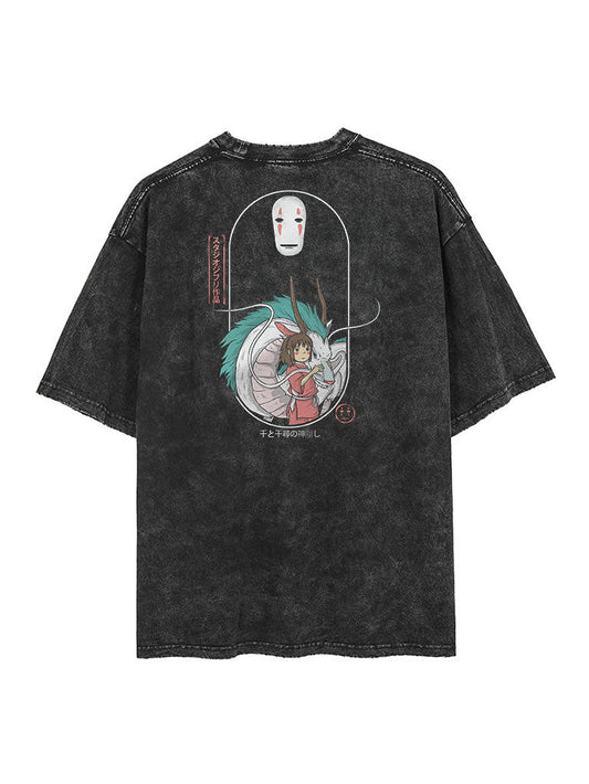 2-seitiges Vintage-T-Shirt „Spirited Away“
