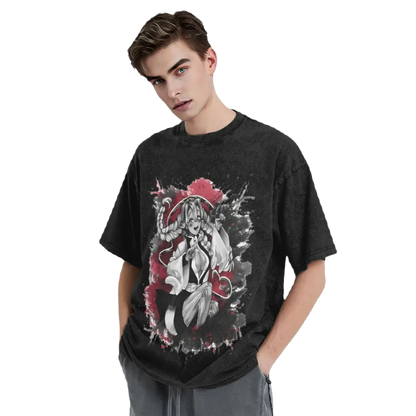 Demon Slayers - Anime Motiv Washed Vintage Tee