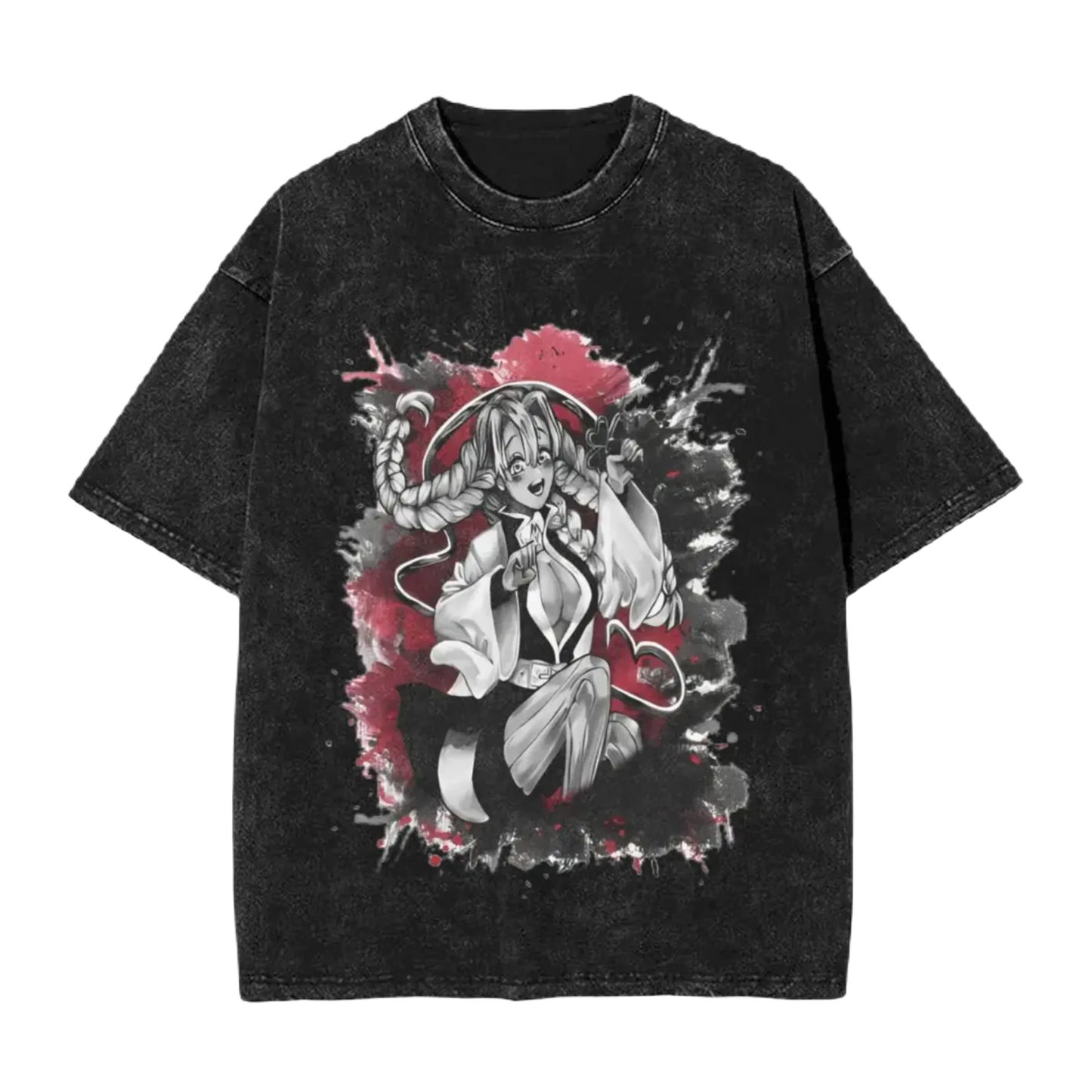 Demon Slayers - Anime Motiv Washed Vintage Tee