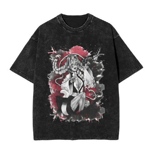 Demon Slayers - Anime Motiv Washed Vintage Tee