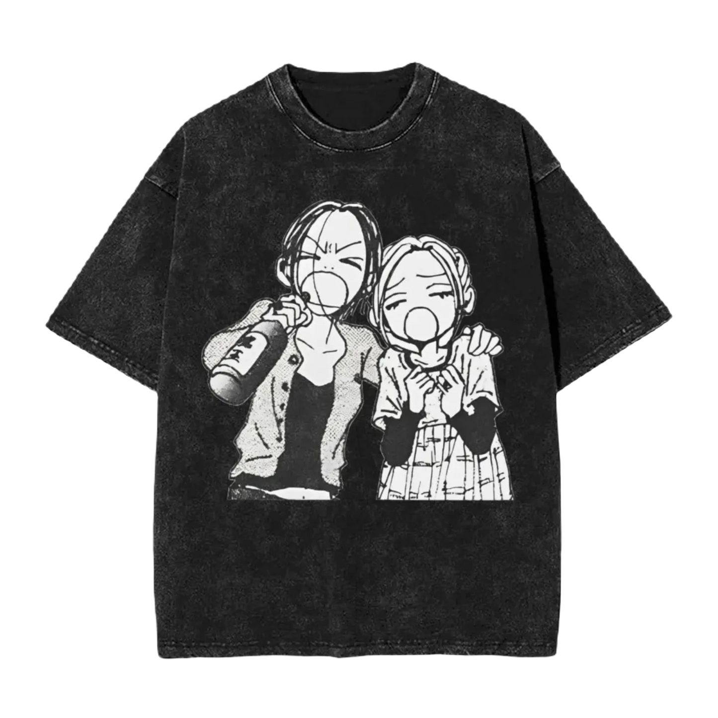 Anime Motiv Washed Vintage Tee - Nana Kawaii