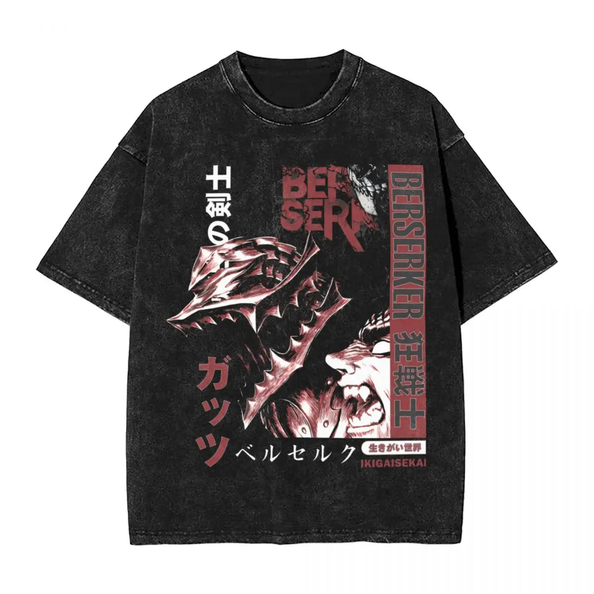 Berserk Guts Washed Vintage T-Shirt Herren - Berserker