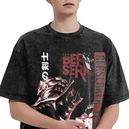 Berserk Guts Washed Vintage T-Shirt Herren - Berserker