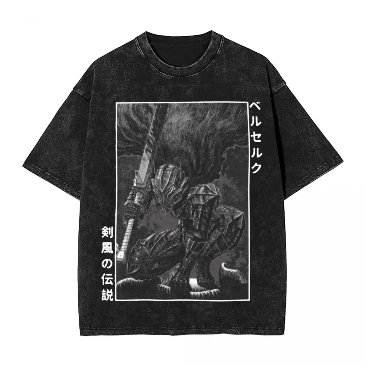 Berserk Guts Washed Vintage T-Shirt Herren - Berserker