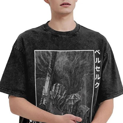 Berserk Guts Washed Vintage T-Shirt Herren - Berserker