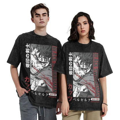 Berserk Guts Washed Vintage T-Shirt Herren - Berserker