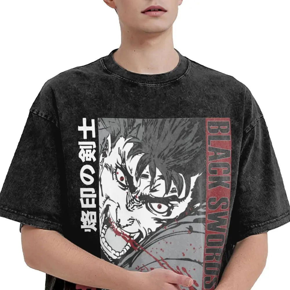 Berserk Guts Washed Vintage T-Shirt Herren - Berserker