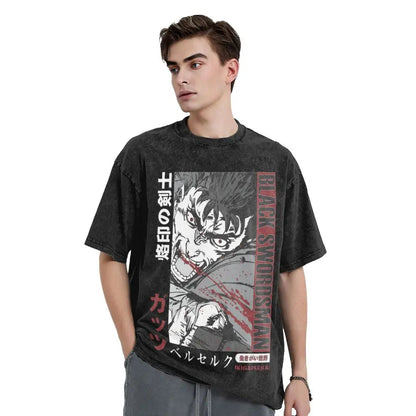 Berserk Guts Washed Vintage T-Shirt Herren - Berserker