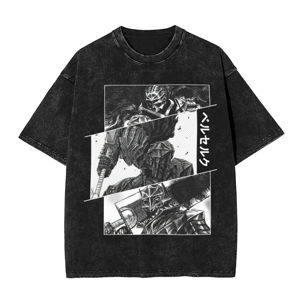 Berserk Guts Washed Vintage T-Shirt Herren - Berserker
