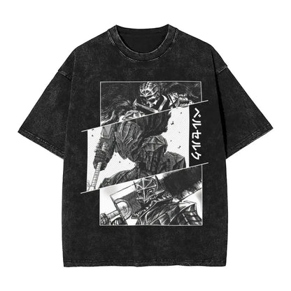 Berserk Guts Washed Vintage T-Shirt Herren - Berserker